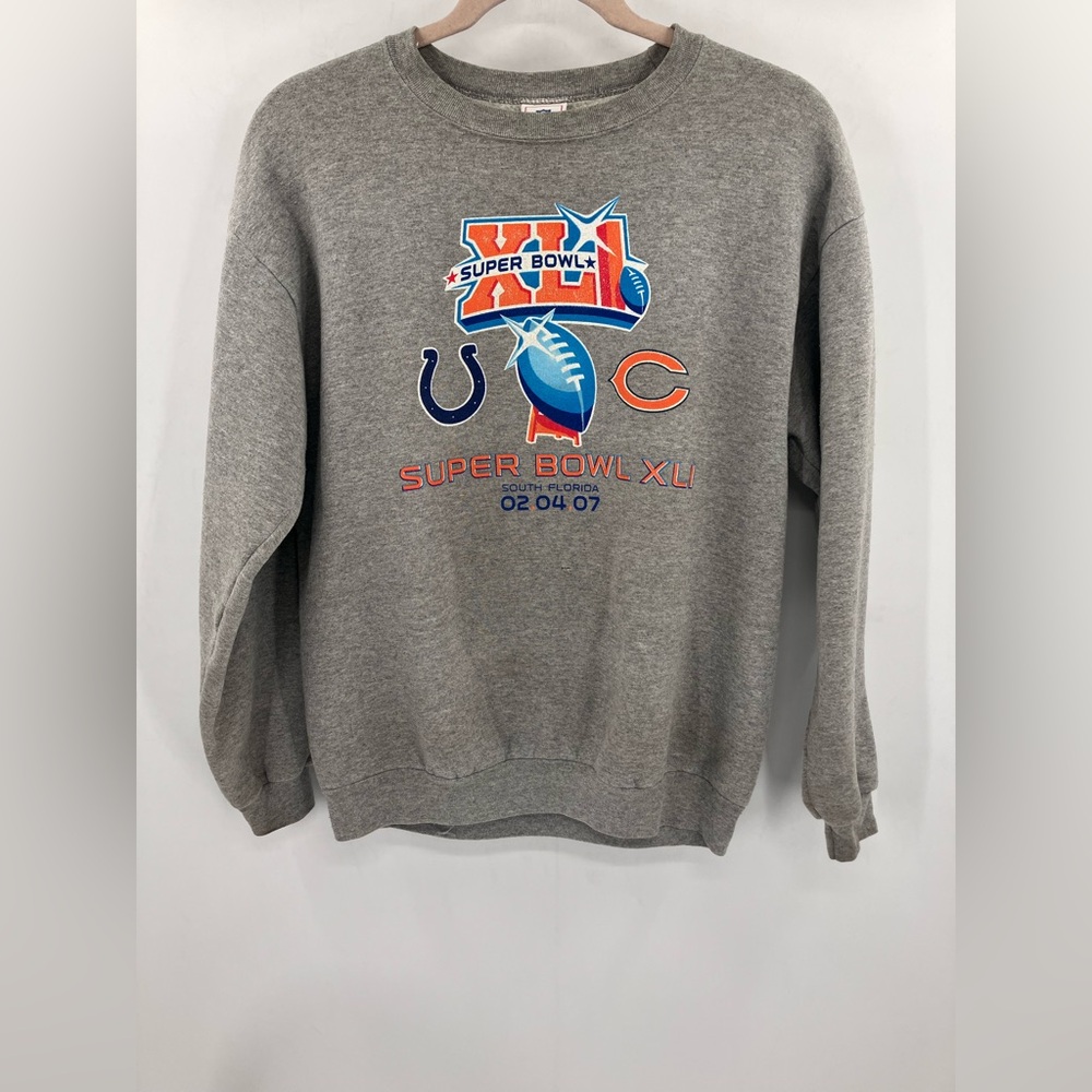 Men’s Y2K  Super Bowl XLI Crewneck 2007 Size Large
